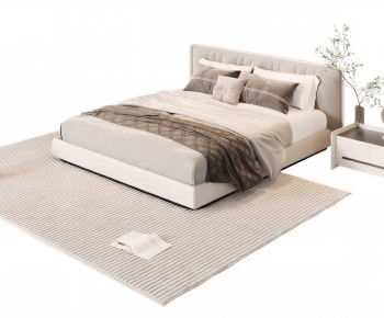 Modern Double Bed-ID:527107956