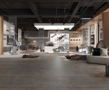 Modern Exhibition Hall-ID:696063043