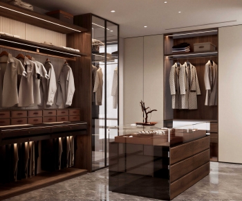 Modern Clothes Storage Area-ID:406039951