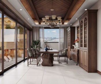 New Chinese Style Dining Room-ID:647511011