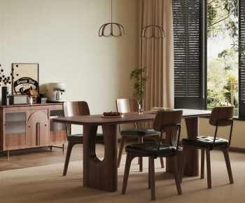 French Style Dining Table And Chairs-ID:343497048