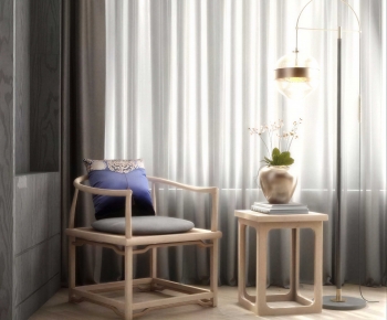 New Chinese Style Lounge Chair-ID:649501099