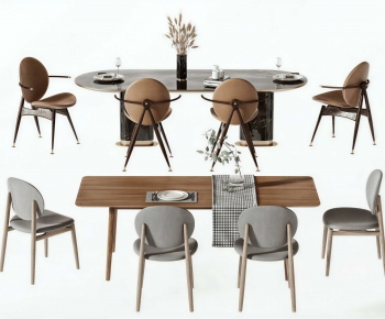 Modern Dining Table And Chairs-ID:653810982