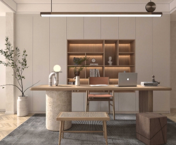 Modern Computer Desk And Chair-ID:207221037