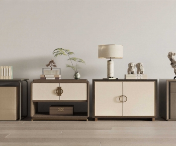 New Chinese Style Bedside Cupboard-ID:689806942