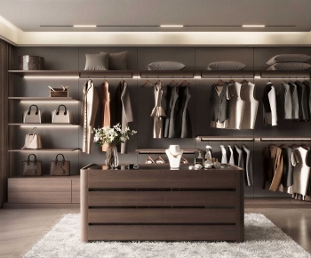 Modern Clothes Storage Area-ID:296670914