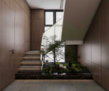 New Chinese Style Stairwell-ID:809633023
