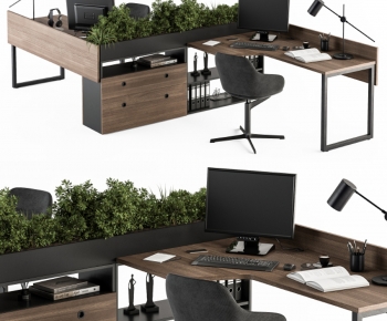 Modern Office Desk And Chair-ID:773919112