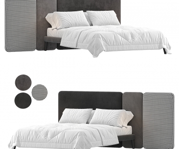 Modern Double Bed-ID:565525059