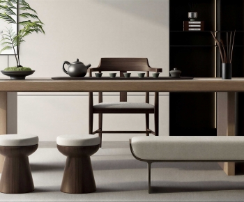 New Chinese Style Tea Tables And Chairs-ID:604957109