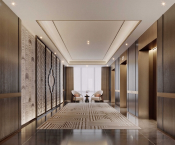 Modern Office Elevator Hall-ID:583296063