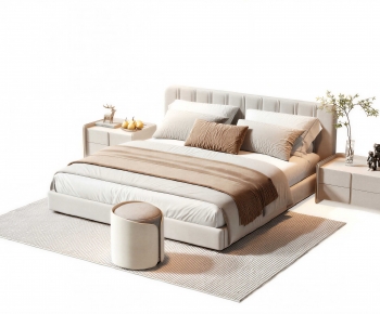 Modern Double Bed-ID:765868904