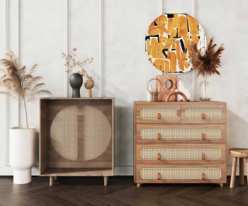 Wabi-sabi Style Side Cabinet-ID:537764075