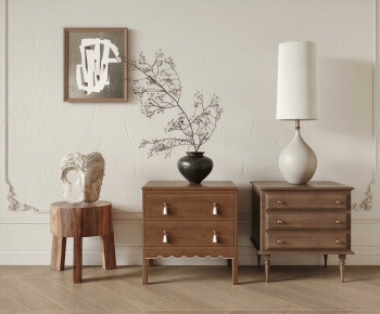 French Style Bedside Cupboard-ID:352658992