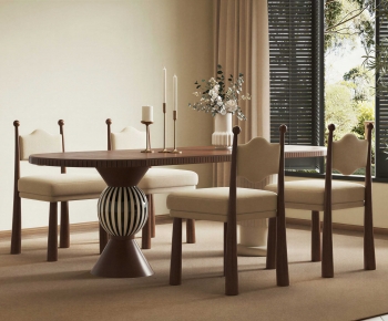 Modern Dining Table And Chairs-ID:734453924