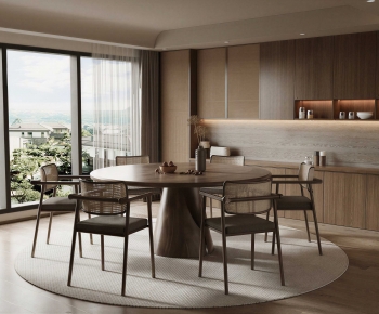 Wabi-sabi Style Dining Room-ID:817286014