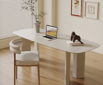 Modern Computer Desk And Chair-ID:789515024