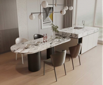 Modern Dining Table And Chairs-ID:672858956