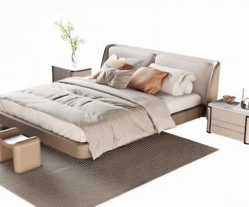 Modern Double Bed-ID:488550909