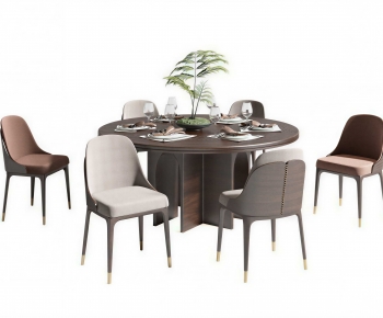 Modern Dining Table And Chairs-ID:552329061