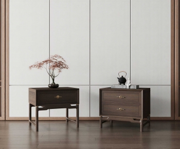 New Chinese Style Bedside Cupboard-ID:889887095