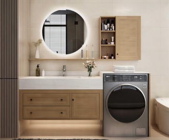 Modern Laundry Cabinet-ID:828139076