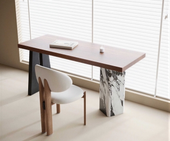 Modern Computer Desk And Chair-ID:666804083