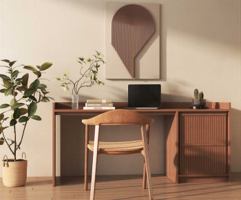 Modern Computer Desk And Chair-ID:673940253