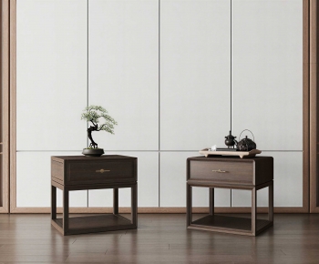 New Chinese Style Bedside Cupboard-ID:556879097