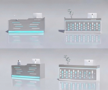 Modern Reception Desk-ID:883550881