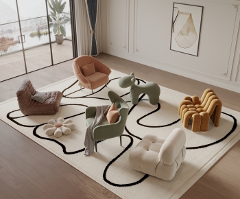 Modern Single Sofa-ID:366688974