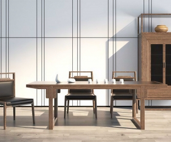 New Chinese Style Dining Table And Chairs-ID:303813931