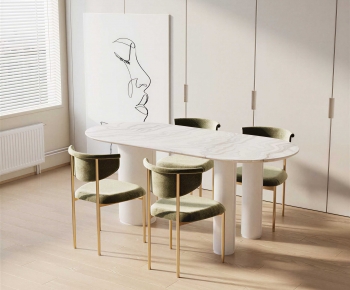 Modern Dining Table And Chairs-ID:666791924