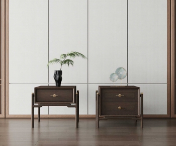 New Chinese Style Bedside Cupboard-ID:630455971