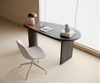 Modern Computer Desk And Chair-ID:735963114