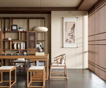 New Chinese Style Tea House-ID:551856043