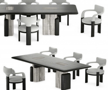 Modern Dining Table And Chairs-ID:856215005