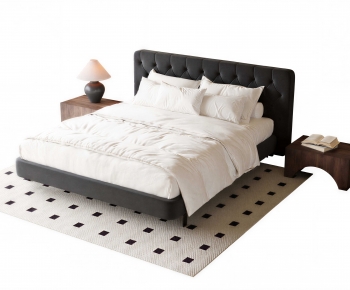 Modern Double Bed-ID:206095933