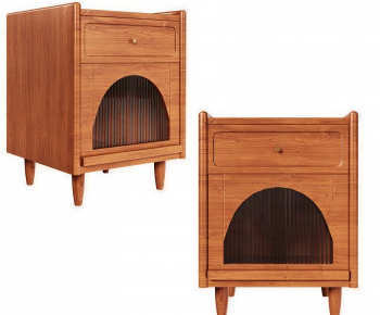 Wabi-sabi Style Bedside Cupboard-ID:338579891