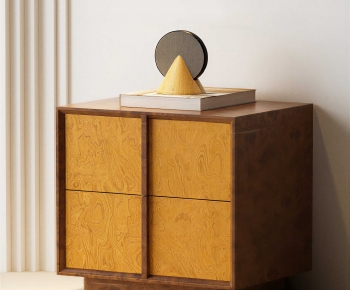 Wabi-sabi Style Bedside Cupboard-ID:103590535