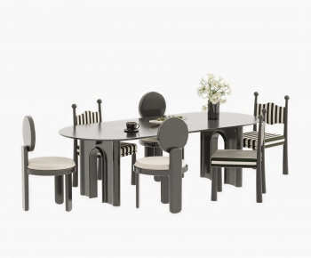 Modern Dining Table And Chairs-ID:479454047