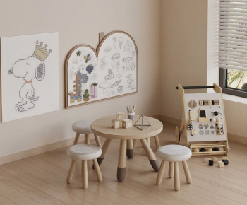 Modern Children's Table/chair-ID:962100012