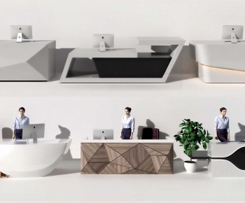 Modern Reception Desk-ID:105289946