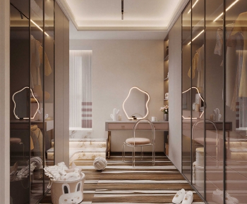 Modern Clothes Storage Area-ID:172802937