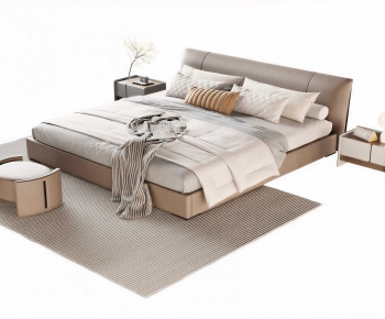 Modern Double Bed-ID:463963997