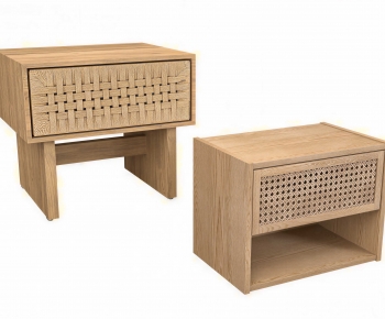 Wabi-sabi Style Bedside Cupboard-ID:540529017