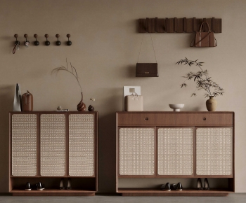 Wabi-sabi Style Shoe Cabinet-ID:119570974