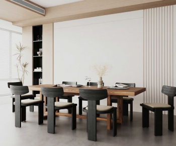 Wabi-sabi Style Dining Room-ID:213521003