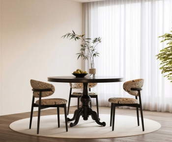French Style Dining Table And Chairs-ID:812149053