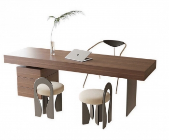 Modern Computer Desk And Chair-ID:395971064